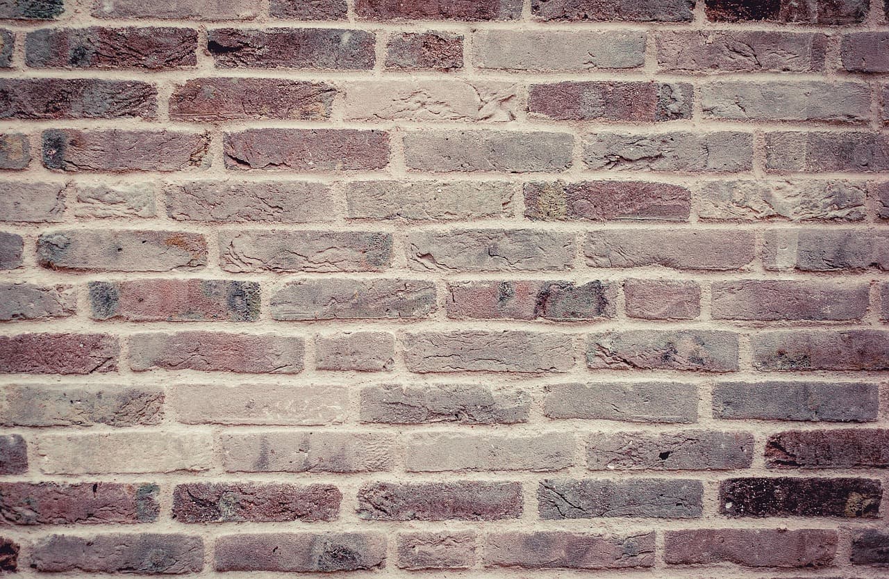Old red brick wall